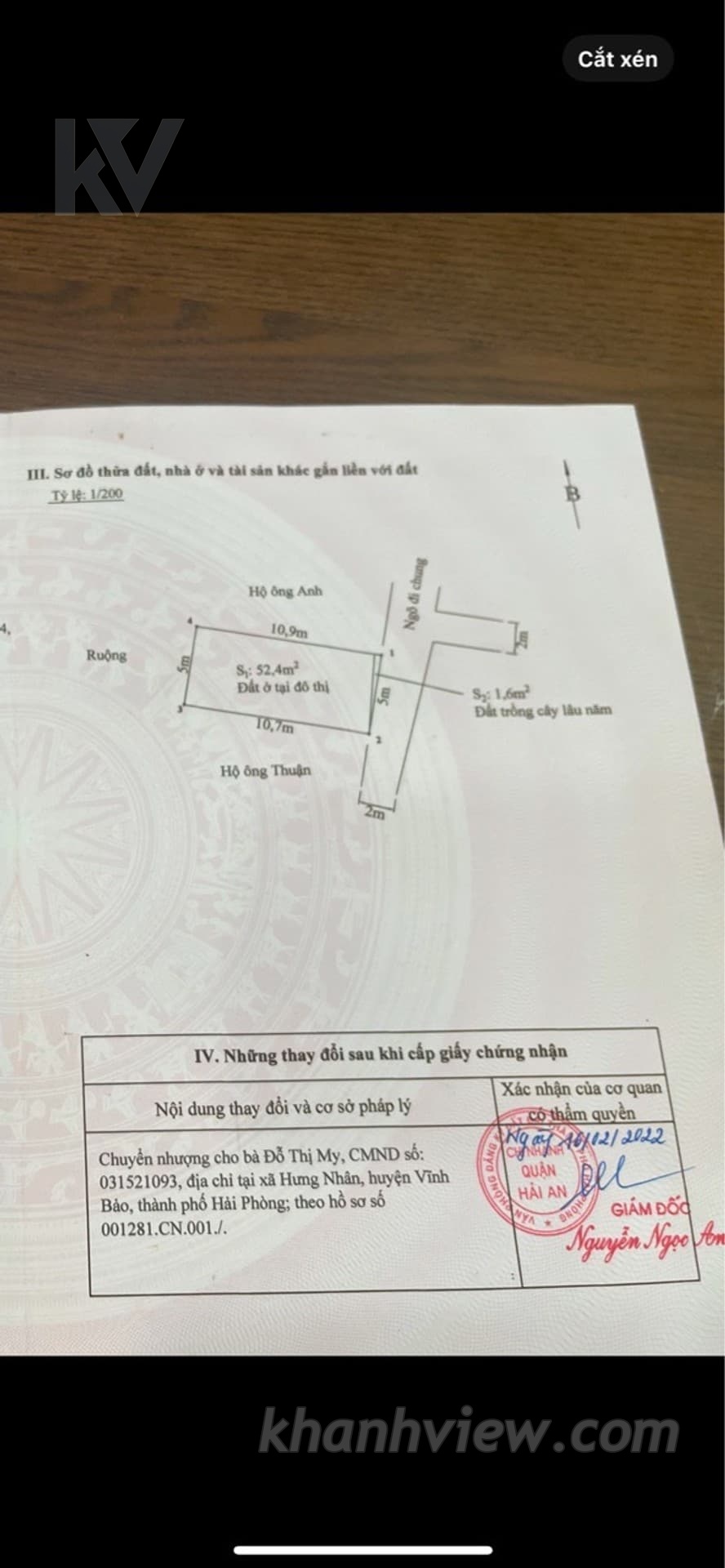 Đất Tràng Cát 8