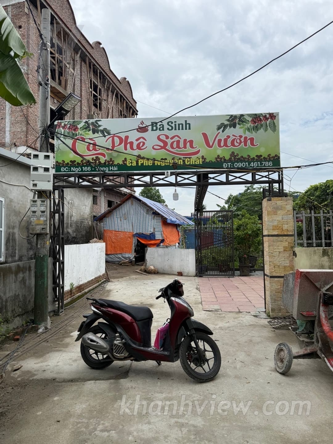 Mặt tiền và phối cảnh nhà thông tầng Vọng Hải 2