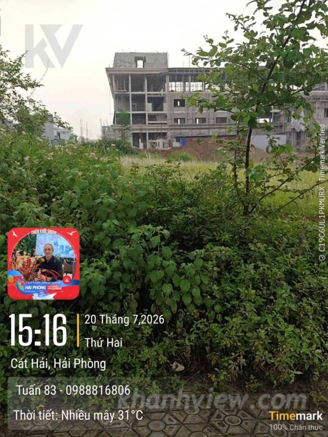 Lô đất TĐC Cát Hải