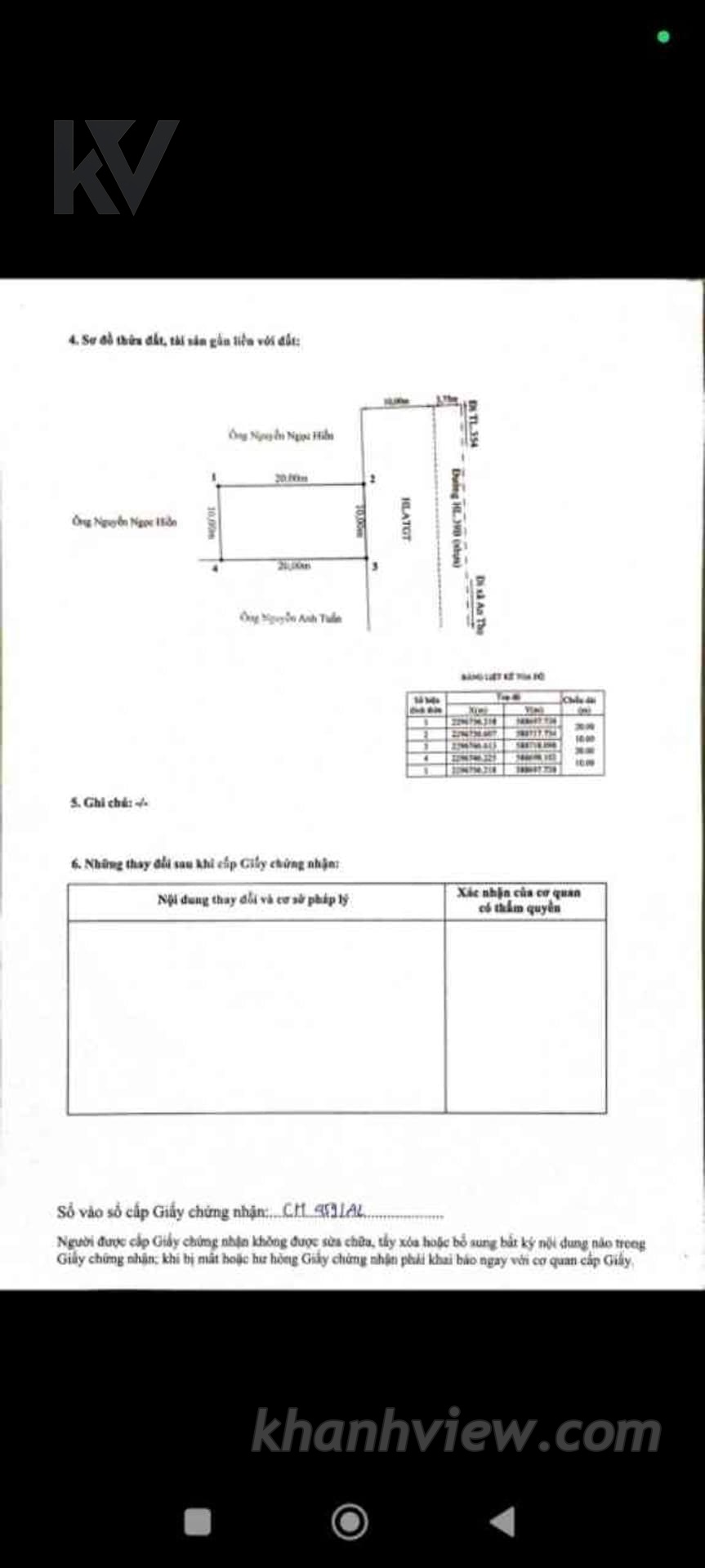 Đất Lê Khắc Cẩn An Lão 7
