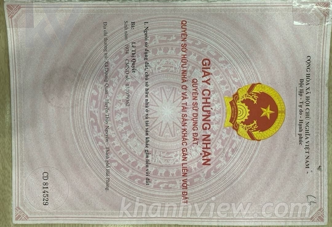Ảnh thực tế lô đất Dương Quan 7
