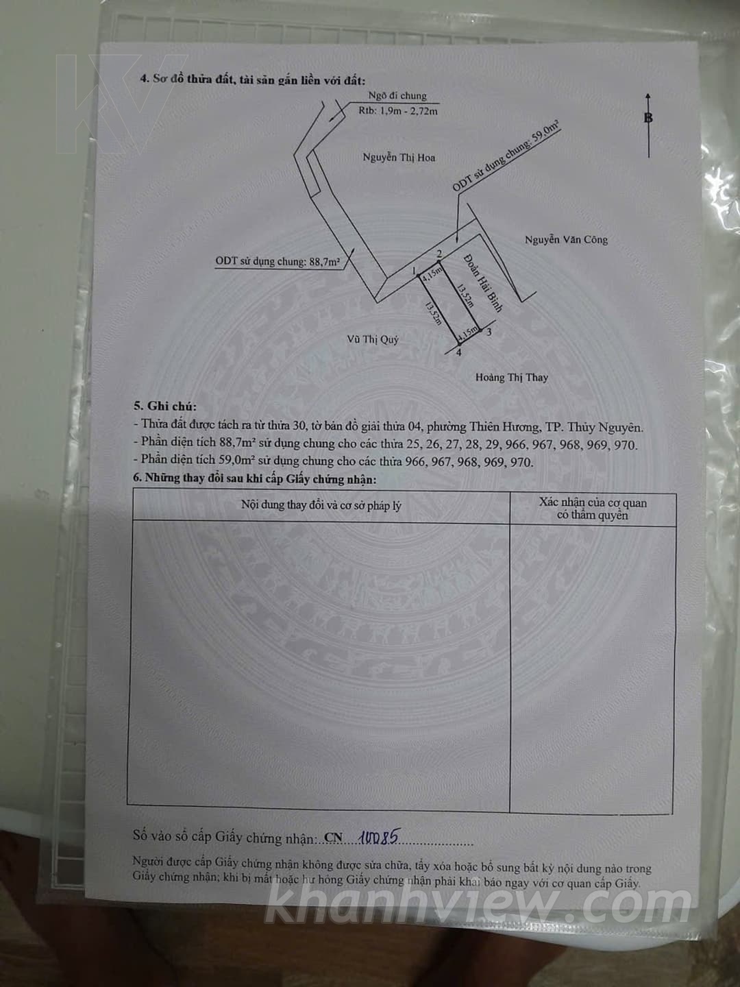 Thửa đất Thiên Hương Thủy Nguyên ảnh 8