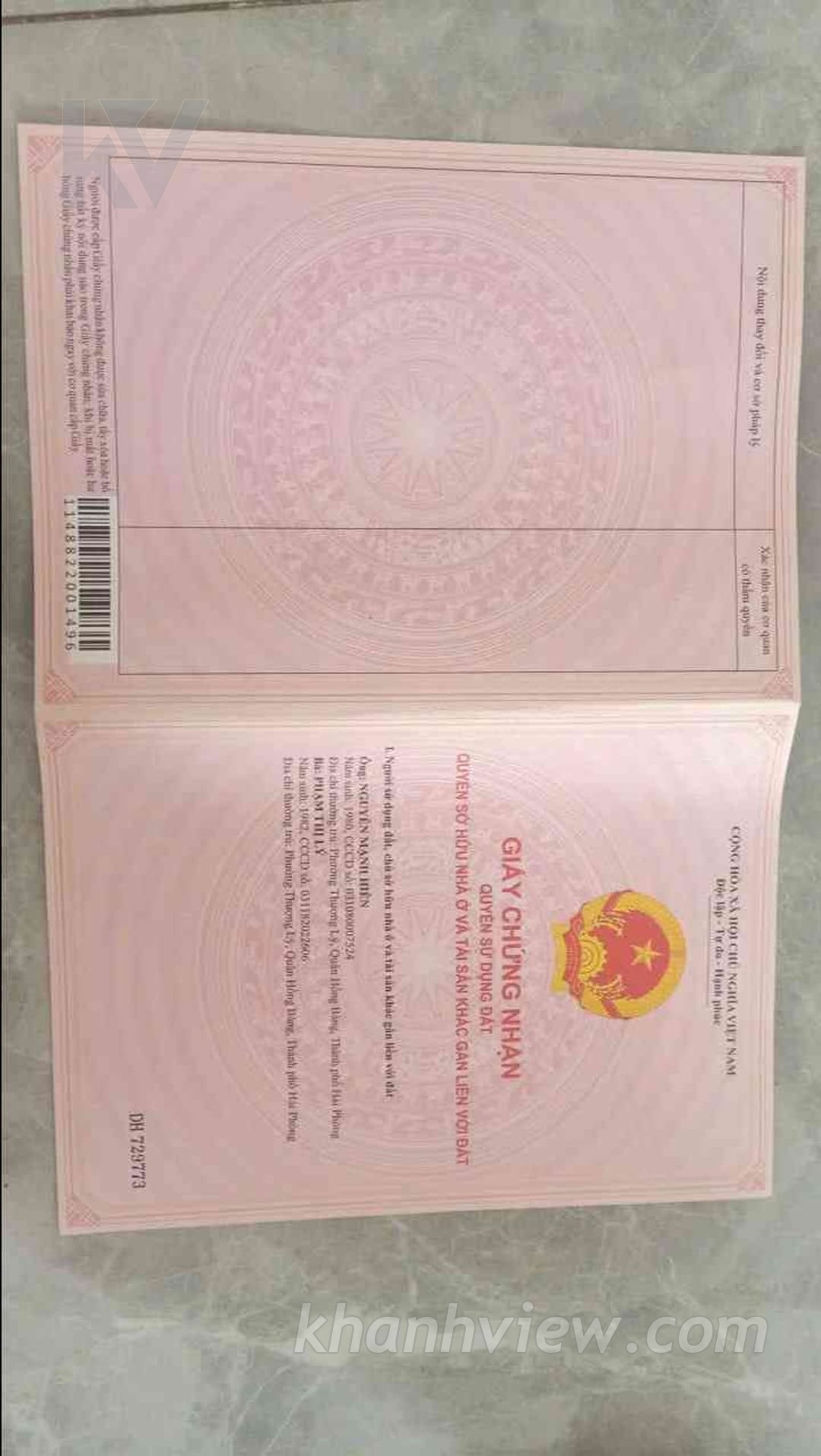 Thực tế lô đất Lưu Kiếm 7