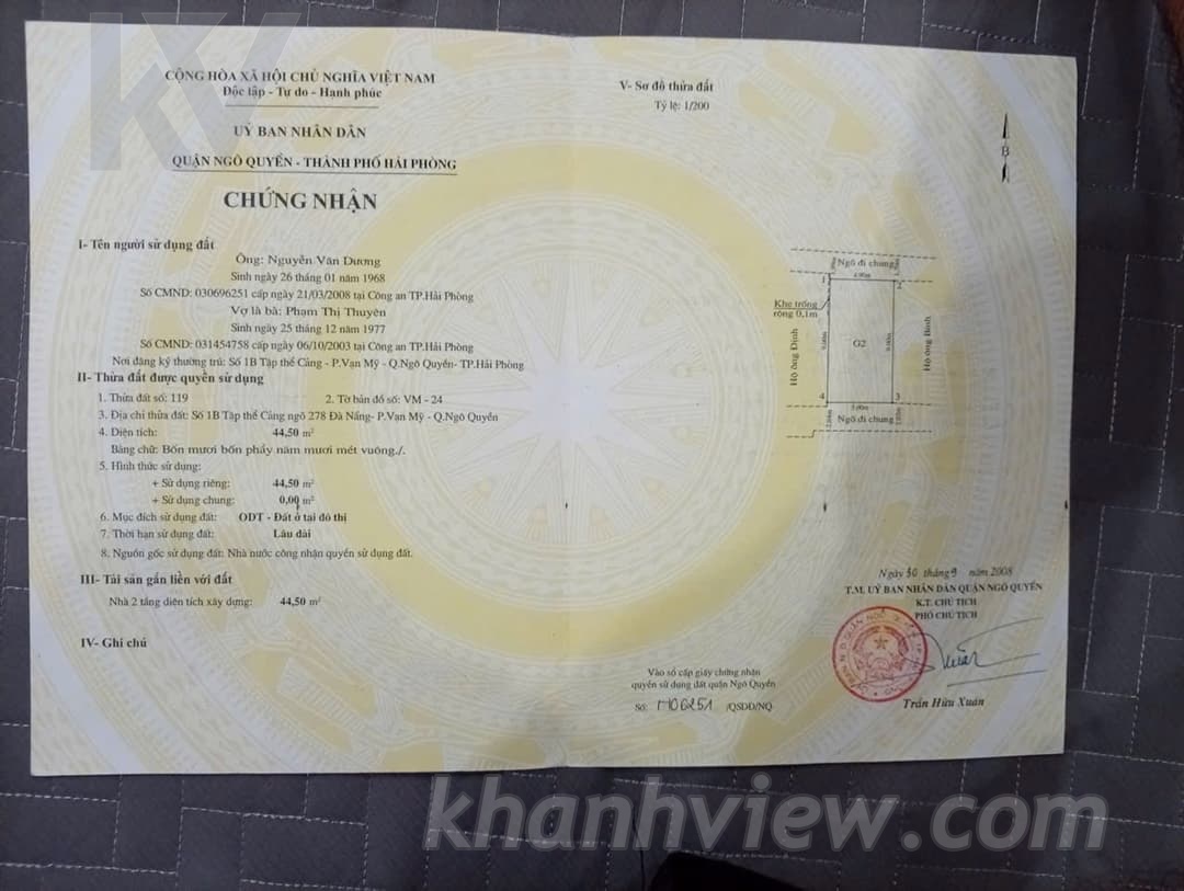 Nhà ngõ Đà Nẵng Hải Phòng - 13