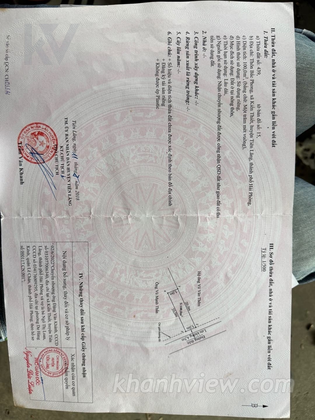 Ảnh thực tế lô đất Bắc Phong 6
