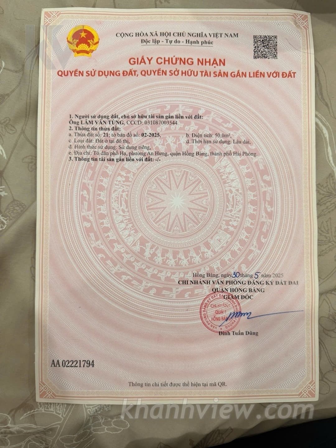 Chi tiết nhà Hạ An Hưng