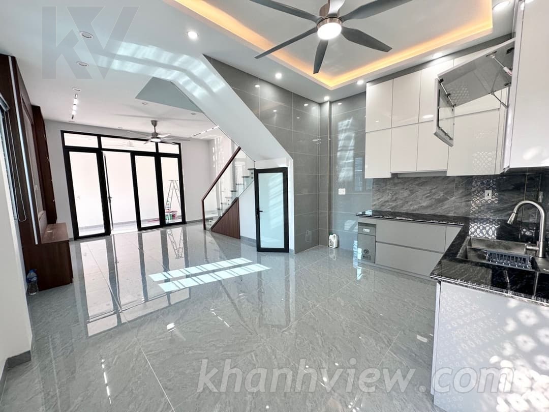 Khu vực bếp nấu hiện đại