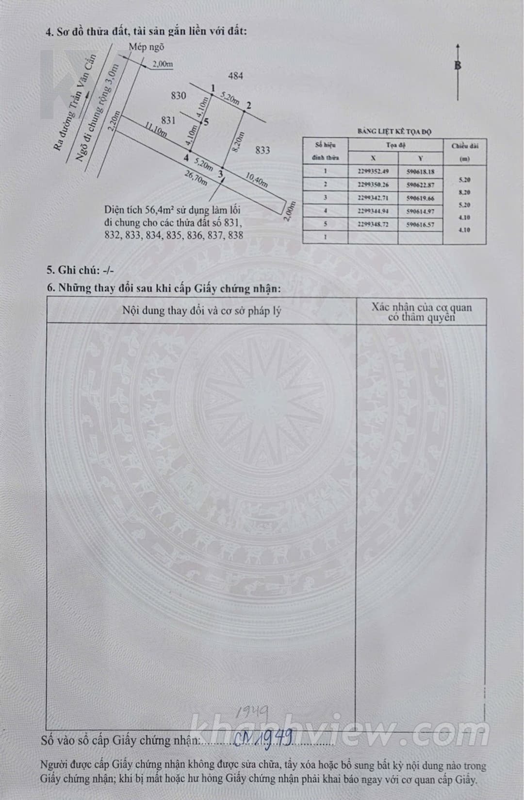 Nhà ngõ 102 Trần Văn Cẩn 21
